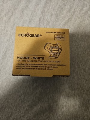 Echogear Amazon echo dot  Mount (4th Gen), White; NEW In Box, Model EGMA-EDM2-W2
