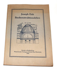 Libro - Apprendistato di costruzione - Joseph Eich - 1920 - Architetto Strelitz (#3230)