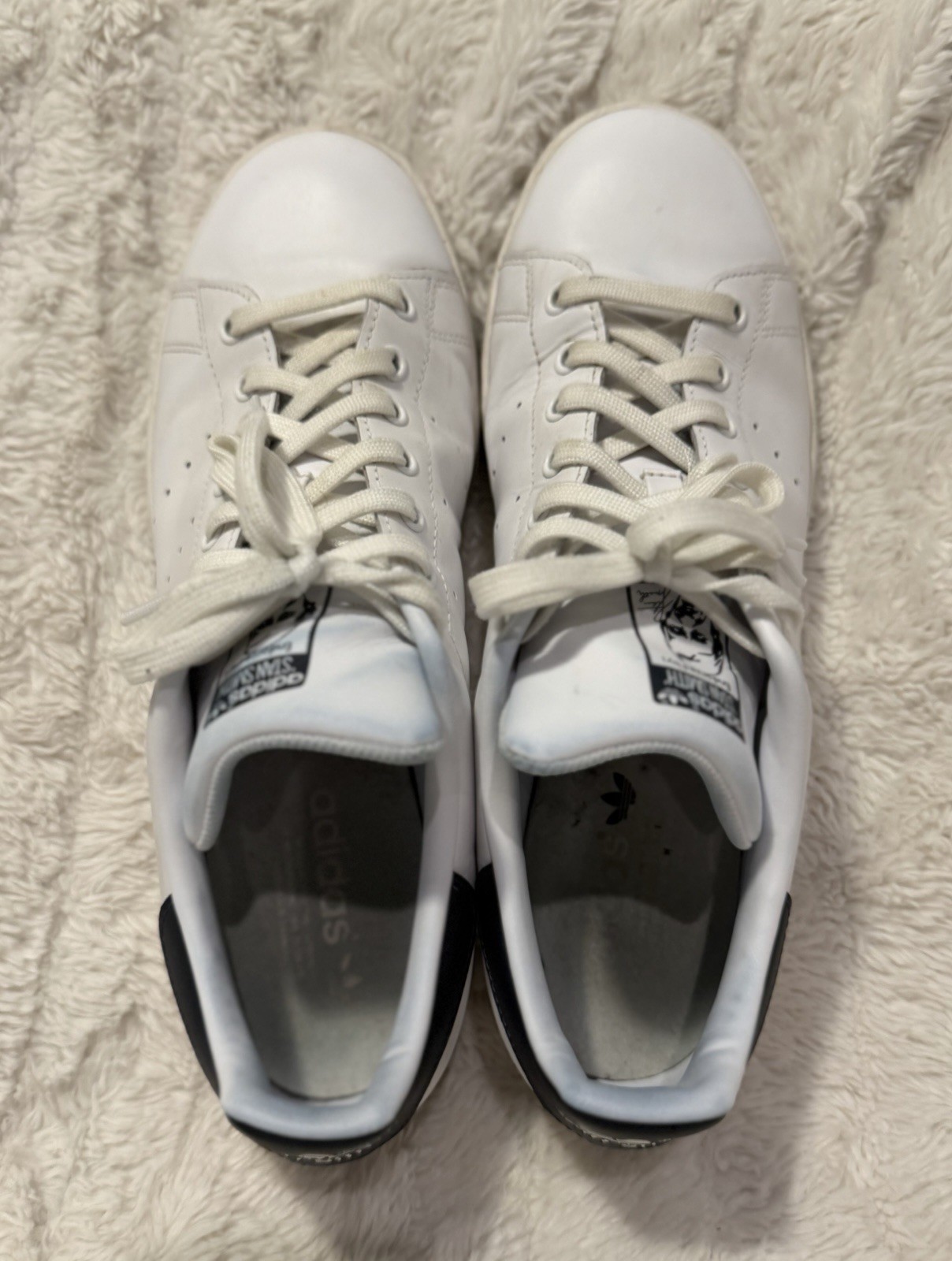 Adidas Stan Smith White Navy Shoes Men's Sneaker M20325 Tennis Vintage Style thumbnail 6