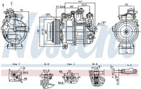 Kompressor Klimaanlage ** First FIT ** Nissens 890919 12V FüR Mercedes Klasse 5