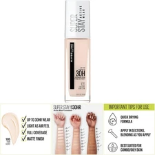 30hr Wear Matte Finish Fair Ivory Liquid Foundation Transfer Sweat Resistant