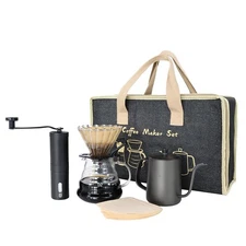 Coffee Set Coffee Dripper Server Glass Sharing Pot Pour Over Coffee Kettle Co...