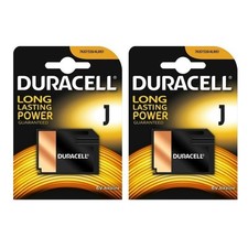 Image of 2 x Duracell J Photo Alkaline Battery 6V - 7K67 1412AP 4LR61 539 KJ539 KJ1412AP