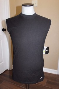 AT Dri Athletech Men's BLACK Sleeveless Muscle Tank Top T-Shirt Small Athletic | eBay