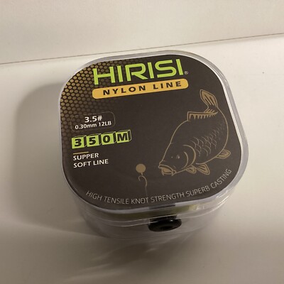 S053 - Hirisi - Nylon Line - 350 Meter - 3.5# - 0,30mm - 12LB - Supper soft Line