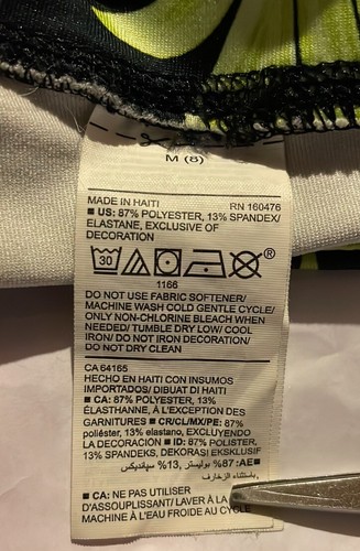 Old Navy Kids Activewear 2-Piece Leggings in Blue and Greenish Yellow, size M8. - Picture 7 of 11