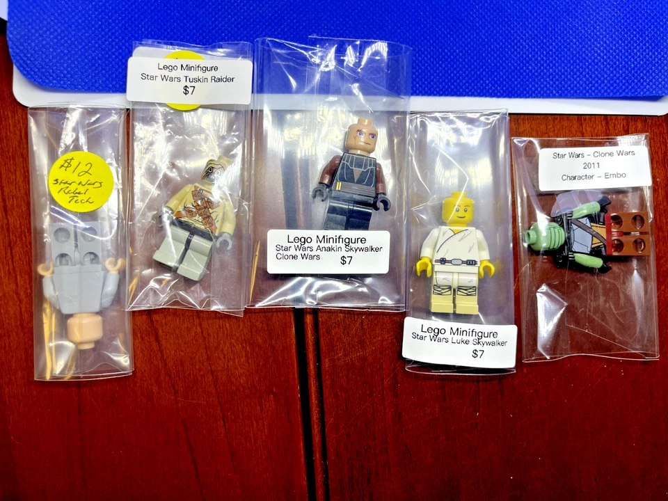 Lego Starwars Minifigure Lot (5) Figures - Anakin + Luke Skywalker + Embo + More - Image 3 of 3