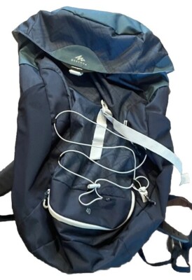 Quechua 40L Harness Hiking Backpack Decathlon Camping Bag Blue New