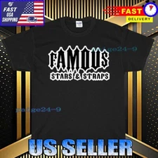NEW SHIRT FAMOUS STARS AND STRAPS LOGO T-SHIRT FUNNY USA UNISEX TEE SIZE S-5XL