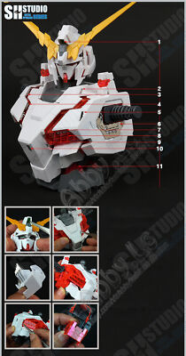 1/48 Mega Size Unicorn Gundam Destroy Mode Metal Detail Up Parts Set – Red + Etch Sheet – Unassembled-886330