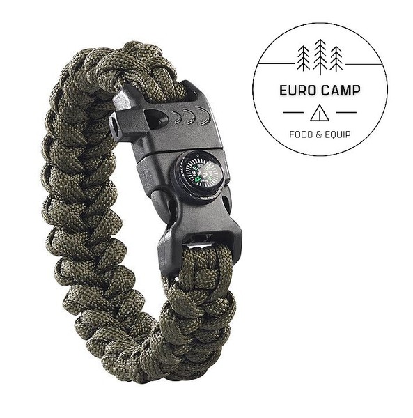 Survival Armband Kompass Seil Pfeife Feuerstahl Messer FüR Bushcraft ÜBerleben G-image