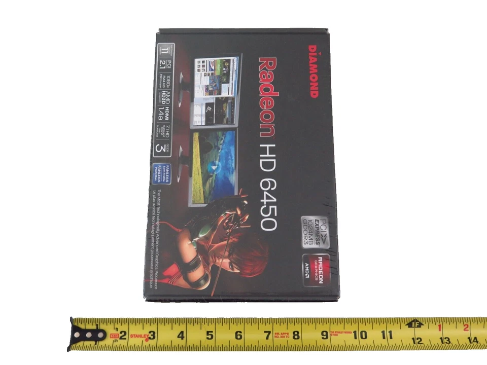 AMD Radeon 1GB PCIe x16 Silent Desktop Video Graphics Card GPU with LP Brackets - Image 2 of 4