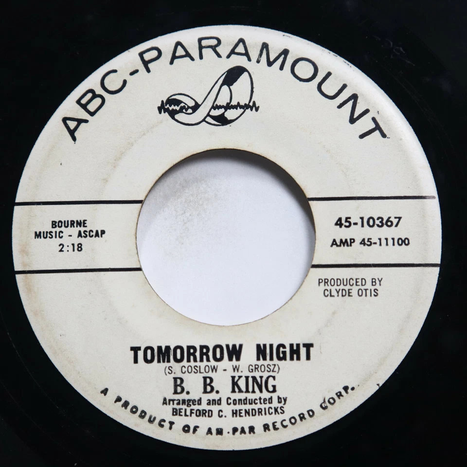 B.B. KING - MOTHER'S LOVE/ TOMORROW NIGHT  - SOUL 45 *PROMO* Foto 2 de 2