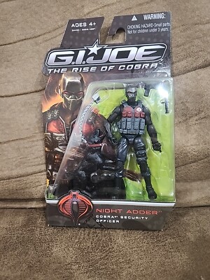 G.I. JOE Rise of Cobra  Night Adder Cobra Security Officer  Action Figure, NIB!