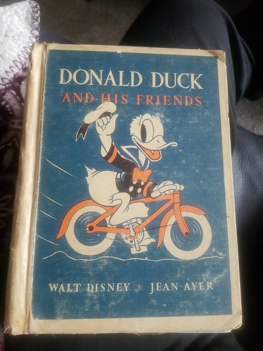 USヴィンテージ洋書　DONALD DUCK and HIS FRIENDS Vintage Disney Children's Book: 1939 Donald Duck And His