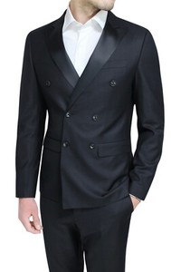 Abito Uomo Sartoriale Bordeaux Slim Fit - Smoking Elegante Per Cerimonie - Foto 5