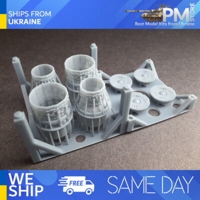 Rise144 Models RM055 1/144 B-1b LANCER EXHAUST mix Open/Close exhaust ACADEMY