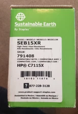 Black Toner C7115X SEB15XR Sustainable Earth by Staples Factory Sealed Bag