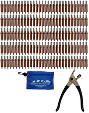 150 each C1/8 Cleco Fasteners Made in USA w/ Cleco Pliers