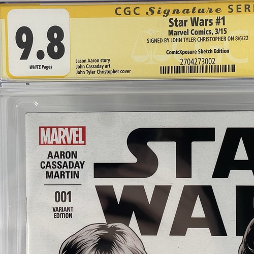 Star Wars #1 CGC 9.8 SS John Tyler Christopher - (2015) ComicXposure Sketch JTC - 第 4/5 張圖片