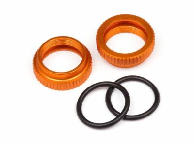 HPI Racing Savage XS Orange Alloy Shock Adjusters (2pcs) HPI108072