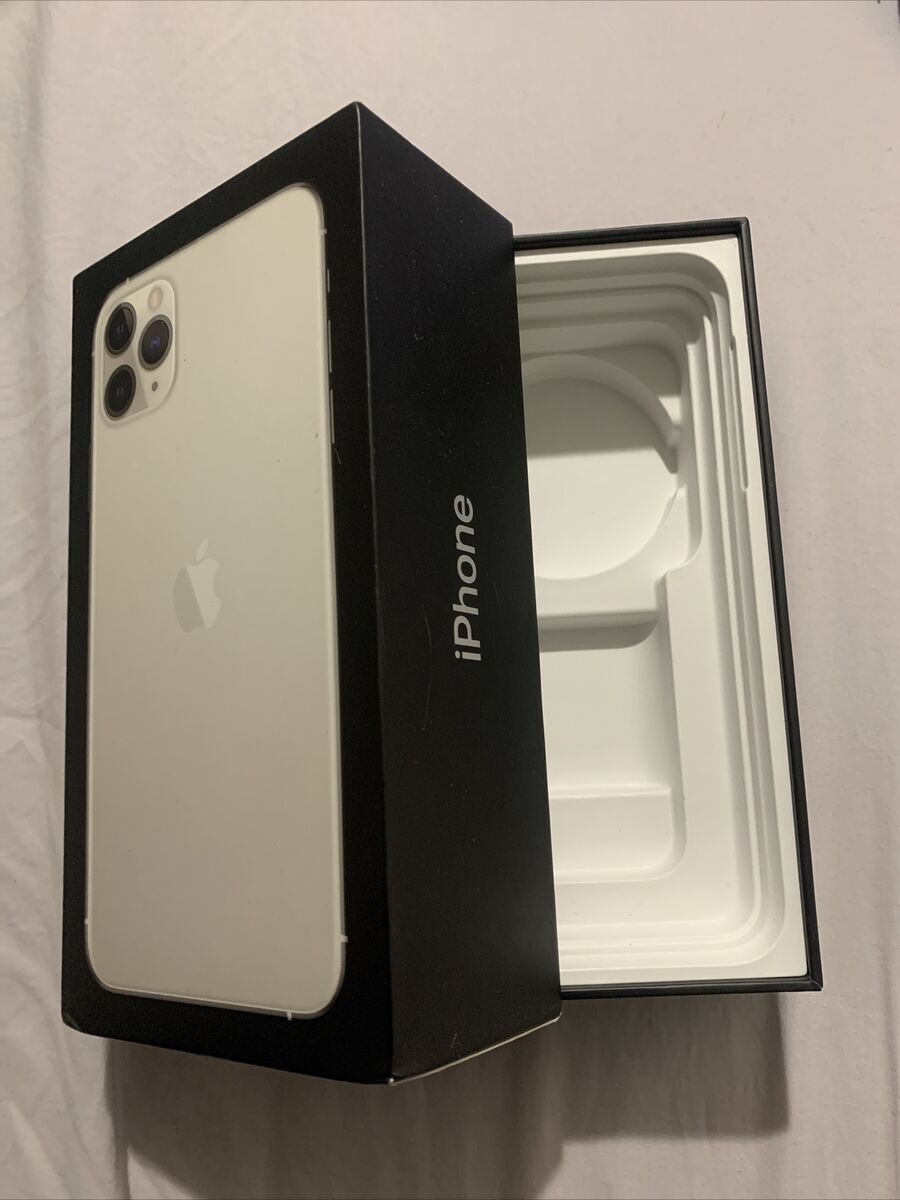 Apple - iPhone 11 pro max 64G Sliver| White *BOX ONLY* Apple - iPhone 11 pro max 64G Sliver| White *BOX ONLY*