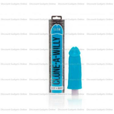 Clone A Willy Glow In The Dark Blue Home-Made Sex Toy Mold Kit Dildo Sex Toy 