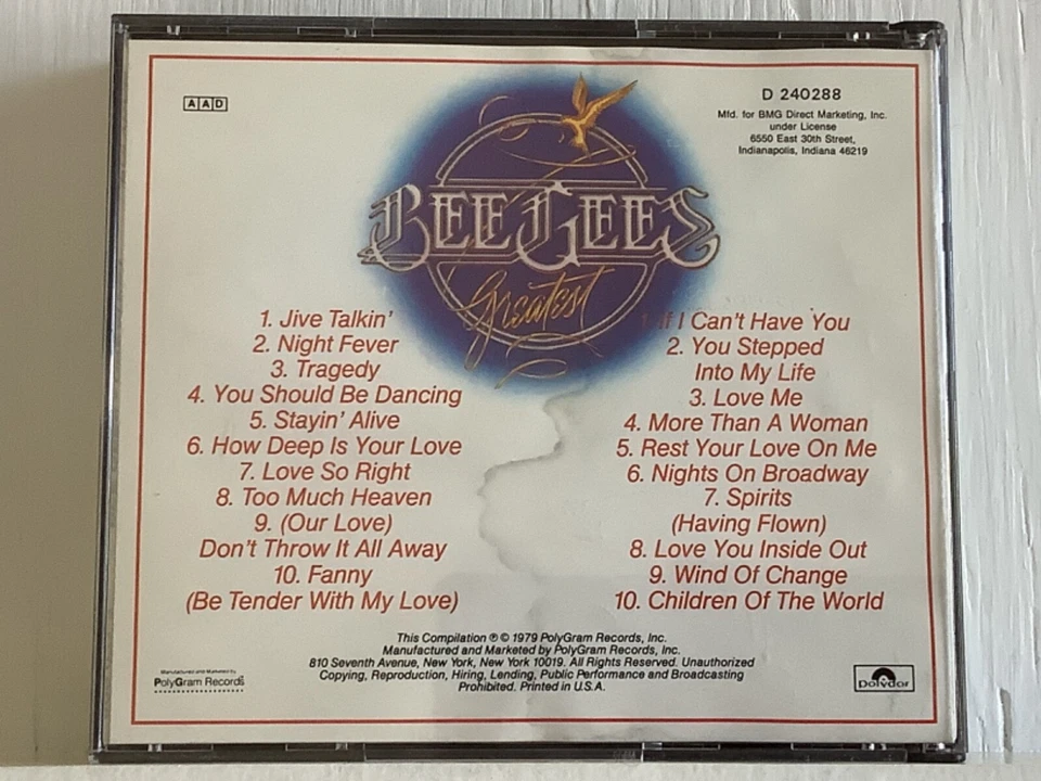 Greatest by the Bee Gees (CD, Album, 1979, 2 MINT discs, Polydor Records) Boxset - Image 3 of 4