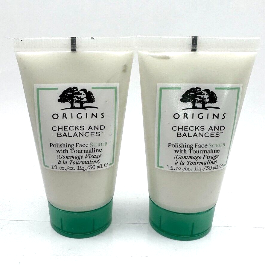 Origins Checks & Balances Polishing Face Scrub Set Of 2 x 1 Oz. / 30mL