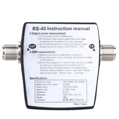 Misuratore Di Potenza SWR Misuratore Di Potenza SWR Digitale VHF UHF E Contatore Di Frequenza - Misuratore HF RF Radio Bidirezionale HAM (PM-100W - Foto 3