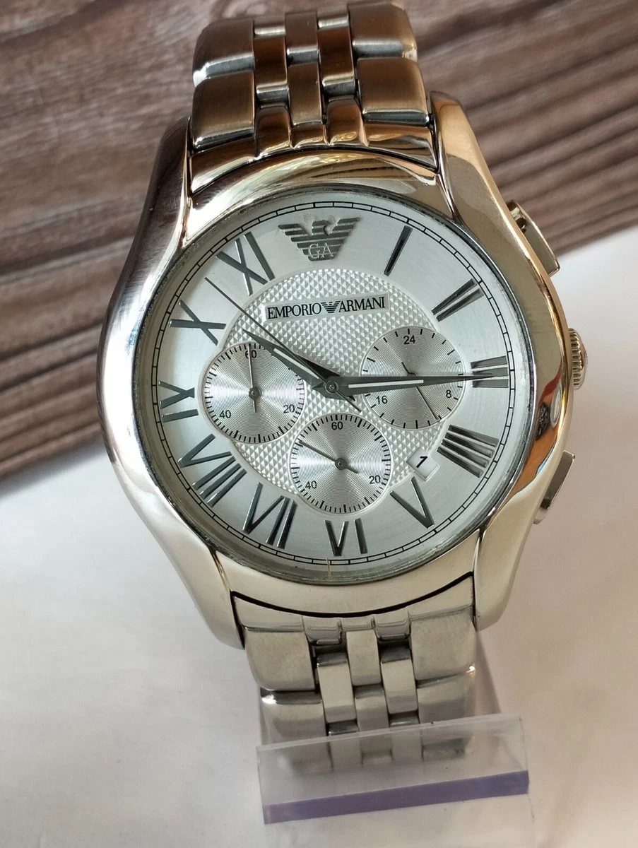 EMPORIO ARMANI CHRONOGRAPH QUARTZ AR 1702 MEN S FULL WORKING MINT VINTAGE WATCH