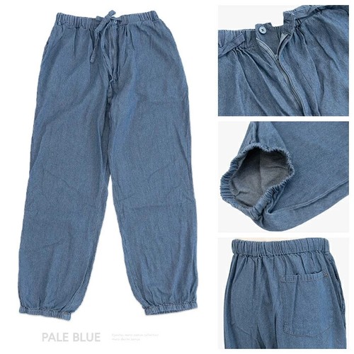 Samue Denim Fabric Traditional Japanese Men's Work Ware M size Japan Express - Picture 9 of 10