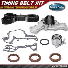 7Pcs Timing Belt Kit with Water Pump for Dodge Grand Caravan Hyundai Chrysler