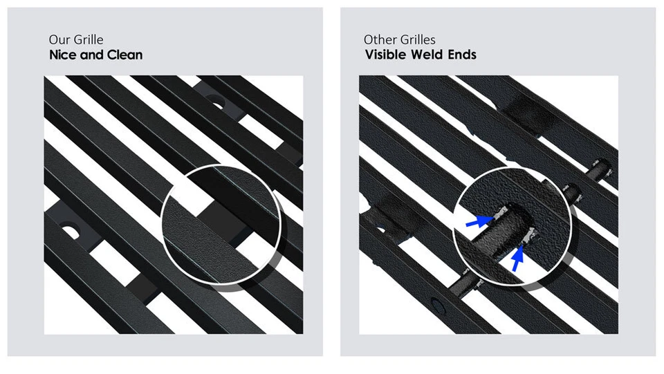 Решетка в нормандском стиле верхняя из нержавеющей стали черная для пикапа/пригородного/блейзера 1981-87 Chevy C/K - Изображение 4 из 4