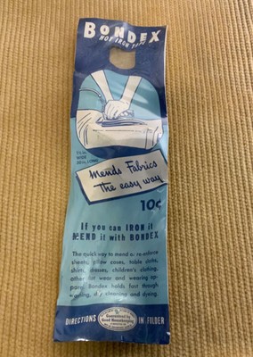 Bondex hot iron tape vtg sewingnotion - color - tan Johnson & Johnson sealed 30 