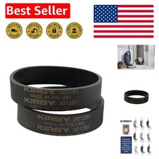2 Genuine Kirby Vacuum Belts - Durable Rubber, Quick Replacement for Efficiency