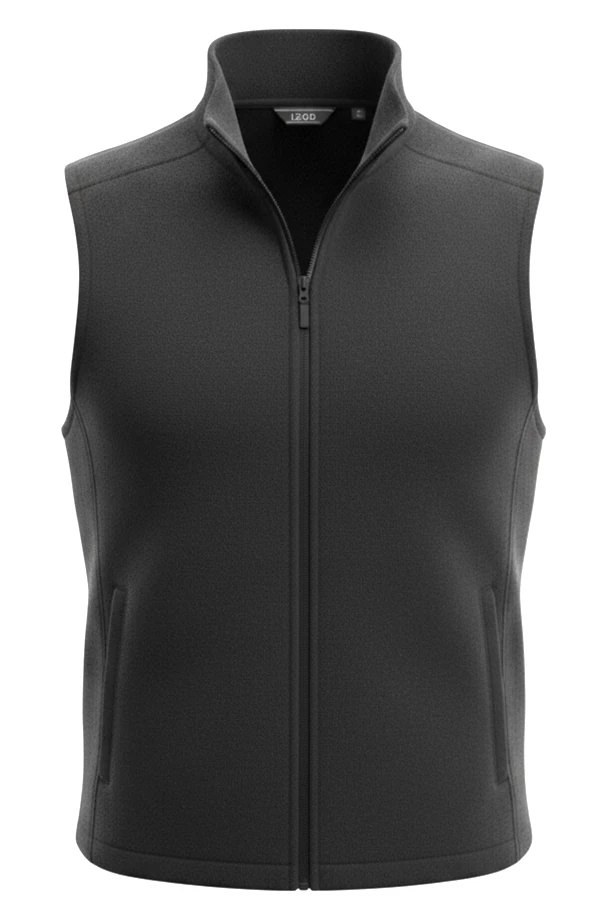 Izod Men's XLT Vest Soft Knit Zipper Pockets Black MSRP $70 NWT