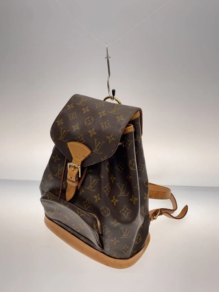 Mochila LOUIS VUITTON Montsouris MM_Lona Monograma_BRW PVC Marrón Monograma Foto 2 de 4