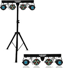 Professional DJ Lights with Stand 30W RGB- 7  Channel DMX512- LED Light Show Kit