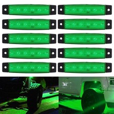 10 LED Pods Rock Underbody Wheel Lights Green For Jeep Offroad Truck UTV ATV USA