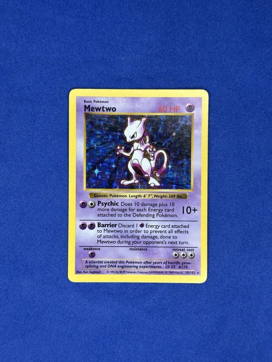 Mewtwo Pokémon TCG Shadowless Individual Collectible Card Game
