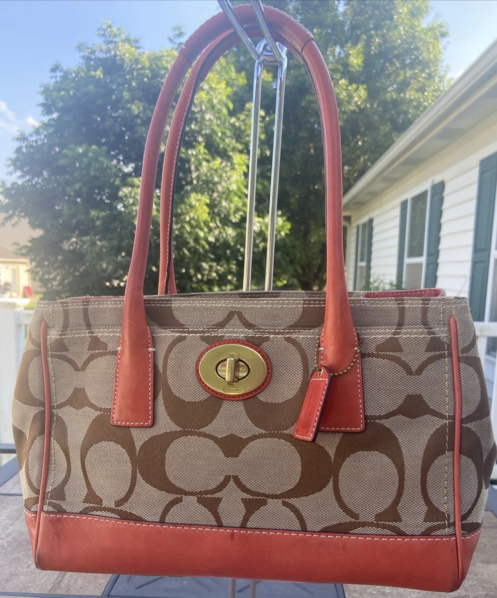 Coach Hampton Turn Lock Satchel/Top Handle Bag Handbags & Bags for