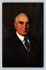 Marion OH- Ohio, President Warren G Harding, Portrait, Antique, Vintage Postcard