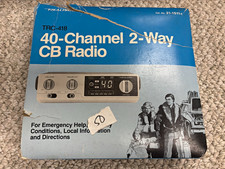 Realistic TRC-418 40-Channel CB 2-Way Mobile Radio Black w/ Manual  Accessories