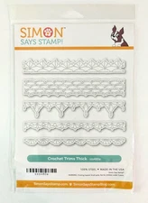 Simon Says Stamp CROCHET TRIMS THICK dies for Tim Holtz stamps