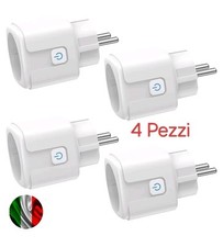 4 Presa Smart WiFi COMPATIBILE CON ALEXA GOOGLE ASSISTANT APPLE