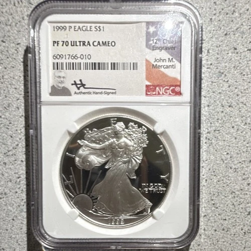 1999-P American Silver Eagle Proof — photo from another recent sale