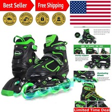 Durable Adjustable Inline Skates for Boys  Girls - Light Up with Every Roll