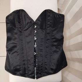 Agent Provocateur Diva Satin Corset Black Medium - Z#4451