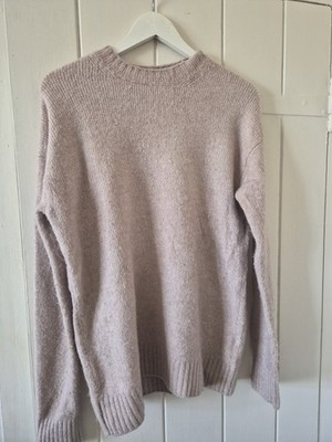 Re/Done Wollmischung Beige Oversize Pullover Gr XS Uk 6 Uk 8 Uk 10